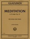 瞑想曲・ニ長調・Op.32（アレクサンドル・グラズノフ） （ヴァイオリン+ピアノ）【Meditation in D major, Opus 32】