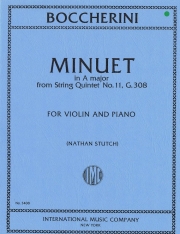 メヌエット・イ長調（ルイジ・ボッケリーニ） （ヴァイオリン+ピアノ）【Minuet in A major (from String Quintet No. 11, G. 308)】