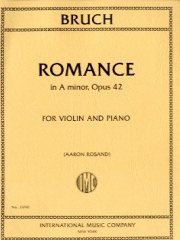 ロマンス・イ短調・Op.42（マックス・ブルッフ）（ヴァイオリン+ピアノ）【Romance in A minor, Opus 42】