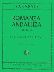「スペイン舞曲集」より アンダルシアのロマンス・Op.22・No.1（パブロ・デ・サラサーテ）（ヴァイオリン+ピアノ）【Romanza Andaluza, Opus 22, No. 1】