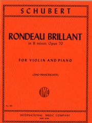 華麗なるロンド・ロ短調・Op.70（フランツ・シューベルト）（ヴァイオリン+ピアノ）【Rondeau Brillante in B minor, Opus 70】