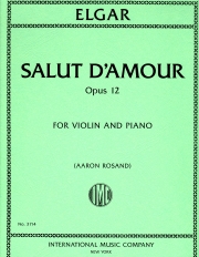 愛の挨拶・Op.12（エドワード・エルガー）（ヴァイオリン+ピアノ）【Salut d'amour, Opus 12】