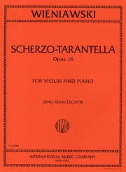 スケルツォ・タランテラ・Op.16（ヘンリク・ヴィエニャフスキ）（ヴァイオリン+ピアノ）【Scherzo-Tarantella, Opus 16】