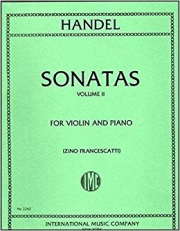 6つのソナタ・Vol.2 (D major, A major, & E major) (ヘンデル)（ヴァイオリン）【Six Sonatas: Volume II (D major, A major, & E major)】