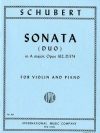 ソナタ ・イ長調・Op.162（フランツ・シューベルト）（ヴァイオリン+ピアノ）【Sonata (Duo) in A major, Opus 162】