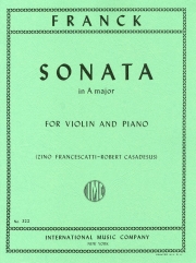 ソナタ・イ長調（セザール・フランク）（ヴァイオリン+ピアノ）【Sonata in A major】
