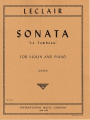 ソナタ・ハ短調「墓にて」（ジャン＝マリー・ルクレール）（ヴァイオリン+ピアノ）【Sonata in C minor Le Tombeau】