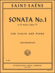 ソナタ・No.1・ニ短調・Op.75（カミーユ・サン＝サーンス）（ヴァイオリン+ピアノ）【Sonata No. 1 in D minor, Opus 75】