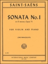 ソナタ・No.1・ニ短調・Op.75（カミーユ・サン＝サーンス）（ヴァイオリン+ピアノ）【Sonata No. 1 in D minor, Opus 75】