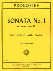 ソナタ・No.1・ヘ短調・Op.80（セルゲイ・プロコフィエフ）（ヴァイオリン+ピアノ）【Sonata No. 1 in F minor, Opus 80】