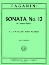 ソナタ・No.12・ホ短調・Op.3（ニコロ・パガニーニ）（ヴァイオリン+ピアノ）【Sonata No. 12 in E minor, Opus 3】