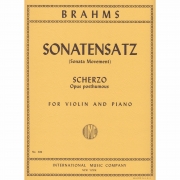 ゾナーテンザッツ（スケルツォ）（ヨハネス・ブラームス）（ヴァイオリン+ピアノ）【Sonatensatz (Scherzo) (Op. posth.)】