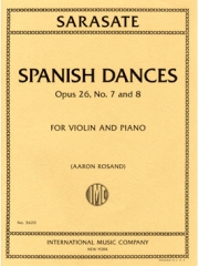 スパニッシュ・ダンス・Op.26・Nos. 7＆8（パブロ・デ・サラサーテ）（ヴァイオリン+ピアノ）【Spanish Dances, Opus 26, Nos. 7 and 8】