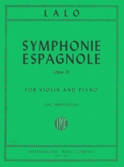 スペイン交響曲・Op.21（エドゥアール・ラロ）（ヴァイオリン+ピアノ）【Symphonie Espagnole, Opus 21】