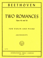2つのロマンス・Op.40＆50（ベートーヴェン）（ヴァイオリン+ピアノ）【Two Romances, Opus 40 & 50】