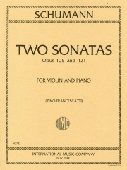 2つのソナタ・Op.105＆121（ロベルト・シューマン）（ヴァイオリン+ピアノ）【Two Sonatas, Opus 105 & 121】
