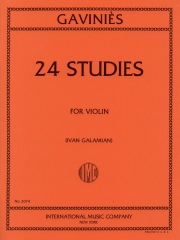 24の練習曲（ピエール・ガヴィニース）（ヴァイオリン）【24 Studies】