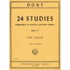 24の練習曲・Op.37（ヤーコプ・ドント）（ヴァイオリン）【24 Studies, Opus 37 (Preparatory to Kreutzer and Rode Stud】
