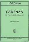 ブラームスのヴァイオリン協奏曲のカデンツァ（ヨーゼフ・ヨアヒム）（ヴァイオリン）【Cadenzas for BRAHMS'S Violin Concerto】