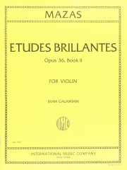 華麗な練習曲・Op.36・No.2（ジャック＝フェロル・マザ）（ヴァイオリン）【Études Brillantes, Opus 36, No. 2 】