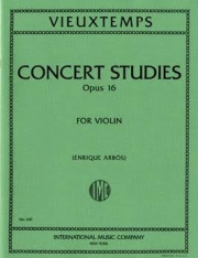 6つの演奏会用練習曲・Op.16（アンリ・ヴュータン）（ヴァイオリン）【Six Concert Studies, Opus 16】