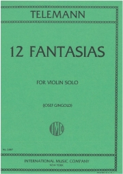 12の幻想曲 （テレマン）（ヴァイオリン）【Twelve Fantasias】