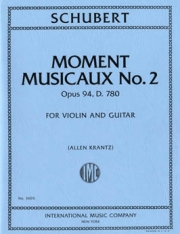 楽興の時・No.2・Op.94・D. 780（フランツ・シューベルト）（ヴァイオリン+ギター）【Moment Musicaux No. 2, Opus 94, D. 780】