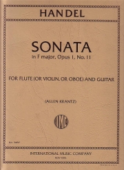 ソナタ・ヘ長調・Op.1・No.11 (ヘンデル)（フルート）【Sonata in F major, Opus 1, No. 11】