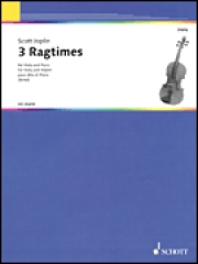 3つのラグタイム（スコット・ジョプリン）（ヴィオラ+ピアノ）【Three Ragtimes】