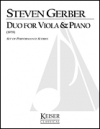 ヴィオラとピアノの為のデュオ（スティーブン・ガーバー）（ヴィオラ+ピアノ）【Duo for Viola and Piano】