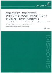「ロミオとジュリエット」より4つの小品（セルゲイ・プロコフィエフ）（ヴィオラ+ピアノ）【Sergei Prokofiev – Four Selected Pieces from the Ballet Ro】