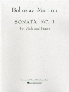 ソナタ ・No.1（ボフスラフ・マルティヌー）（ヴィオラ+ピアノ）【Sonata No. 1】