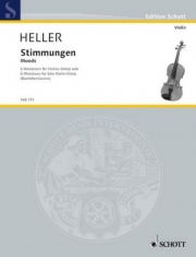 ソロの為の8つの小品（バーバラ・ヘラー）（ヴィオラ）【Moods: 8 Miniatures for Violin (or Viola) Solo】