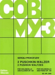2つのプーシキン・ワルツ・Op.120（セルゲイ・プロコフィエフ）（チェロ+ピアノ）【2 Pushkin Waltzes, Op. 120】