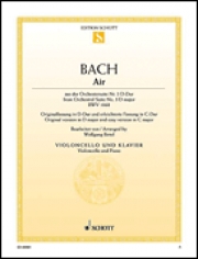 管弦楽組曲・第3番よりアリア・ニ長調・BWV 1068（バッハ）（チェロ+ピアノ）【Air from Orchestral Suite No. 3 in D Major BWV 1068】