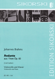 ピアノ協奏曲・No.2・ロ長調・Op.83よりアンダンテ（ヨハネス・ブラームス）（チェロ+ピアノ）【Andante From Piano Concerto No. 2 in B Major, Op. 83】