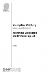 チェロの為の協奏曲（ミェチスワフ・ヴァインベルク）（チェロ+ピアノ）【Concerto for Violoncello】