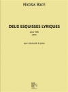 2つの抒情的スケッチ・Op.103（ニコラス・バクリ）（チェロ+ピアノ）【Deux Esquisses Lyriques Op. 103 For Violoncello And Piano】