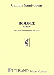 ロマンス・Op.36（カミーユ・サン＝サーンス）（チェロ+ピアノ）【Romance, Op.36】
