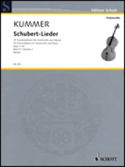 歌曲集・Op.117b・Vol.2（フランツ・シューベルト）（チェロ+ピアノ）【Lieder Op. 117b・25 Transcriptions for Cello and Piano – Vo】
