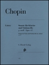 チェロとピアノの為のソナタ・ト短調・Op.65（フレデリック・ショパン）（チェロ+ピアノ）【Sonata for Violoncello and Piano G minor Op. 65】