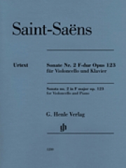 チェロとピアノの為のソナタ・No.2・ヘ長調・Op.123（カミーユ・サン＝サーンス）（チェロ+ピアノ）【Sonata for Violoncello and Piano No. 2 in F Major, Op. 123】