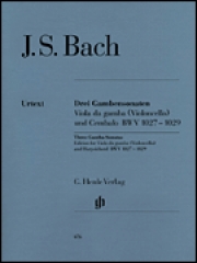 ヴィオラ・ダ・ガンバとハープシコードのためのソナタ・BWV 1027-1029（バッハ）（チェロ+ピアノ）【Sonatas for Viola da Gamba and Harpsichord BWV 1027-1029】