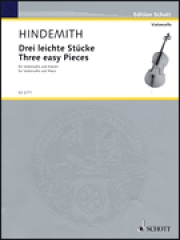 3つのやさしい小品（パウル・ヒンデミット）（チェロ+ピアノ）【Three Easy Pieces】