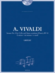 チェロとピアノの為のソナタ・No.5・ホ短調・RV 40（アントニオ・ヴィヴァルディ）（チェロ）【Sonata No. 5 for Cello and Basso Continuo (Piano) in E Min】