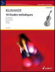 10の旋律的練習曲・Op.57（フリードリヒ・アウグスト・クンマー）（チェロ）【10 Etudes Mélodiques, Op. 57】