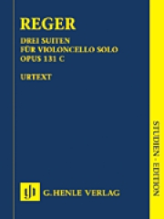 チェロの為の3つのソナタ・Op.131c（マックス・レーガー）（チェロ）【3 Suites for Violoncello Solo Op. 131c】