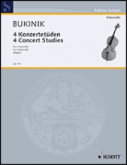 4つの演奏会用練習曲（ミハイル・ブキニク）（チェロ）【4 Concert Studies】