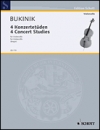4つの演奏会用練習曲（ミハイル・ブキニク）（チェロ）【4 Concert Studies】