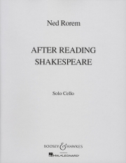 シェークスピアを読んだ後（ネッド・ロアム）（チェロ）【After Reading Shakespeare】
